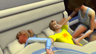 Alien Ambush Leads to Steamy Blowjob Wild 3D Threesome Bukkake Orgy