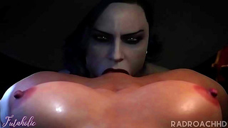 Dominant Lady Claims Busty Beautys Ass with Raw creampie Oral Domination