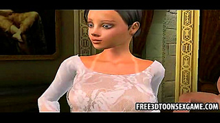 Luscious 3D Beauties Ignite Wild Lesbian Threesome Fantasy