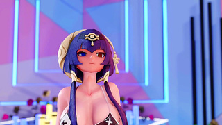 Candace Yields to Forbidden Lust in Hot Genshin MMD Adventure