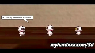 Foxy Blonde Beauty Rides Huge Dick in Hot 3D Hentai Action