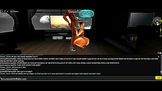 Intense Head-Bobbing Bliss in Vibrant 3D Hentai Bedroom Encounter