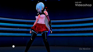 Haku Dominates with Lush Curves in Sultry MMD Fantasy Showdown