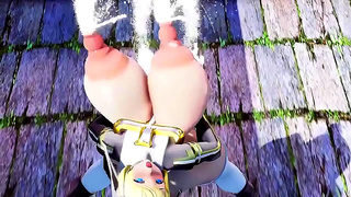 Voluptuous MMD Nun Tempted by Sinful Desires in Seductive Dance Fantasy