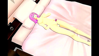 Dickgirl Teases Satisfies Her Craving Lust in Sensual Hentai Dream