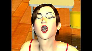 Curvy Seductress Claims His Load in Steamy Cartoon Rendezvous