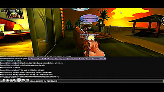 Passionate Anime Couples Steamy Beach Tryst at Sunset on IMVU
