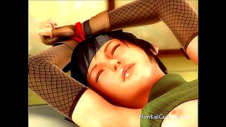 Voluptuous Animated Beauty Teases Pulsing Pussy Then Rides Hard