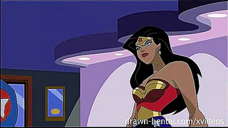 Wonder Woman Seduces Captain America in Fiery Hentai Encounter