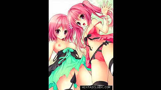 Alluring Nude Anime Beauty in Sensual Softcore Hentai Fantasy Art