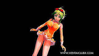 Gumi Ignites Forbidden Desires in Sultry Anime MMD Encounter