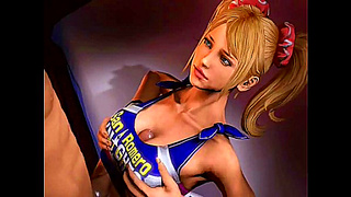 Juliet Starling Toys With Cheerleader in Seductive Hentai Titjob Fantasy