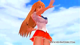 Seductive Demoness Teases Brave Warrior with Sensual Anime Dance Under Moonlight