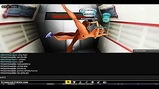 Anime Babe Rides Wild 3D IMVU Ride With No Mercy