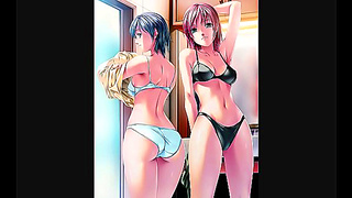 Busty Rezi Teases in Seductive Strip tease - Hot Hentai Fantasy Unfolds