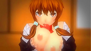 Adorable Anime Babe Takes in Fiery Blowjob Hentai Action