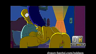 Marge Tempts Homer with Steamy Blowjob Creampie Fun