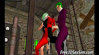 Harley Quinns Steamy Solo Fantasy Unfolds in Vivid 3D Animation