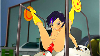 Honey Lemon Impaled by Hiros Massive Rod in Steamy Lab Encounter