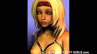Cute Pink Panties Get Ripped Off in Hot 3D Hentai Sex Battle