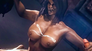 Mileena Seduces Dark Realms with Steamy Blowjob Adventures