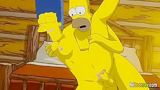 Marge Homers Hot Animated Tryst in Simpsons Bedroom Frenzy