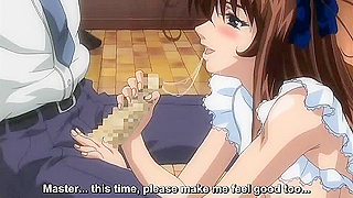Busty Maid Serves Her Masters Thirst with Sensual Blowjob in Steamy Caf Encounter