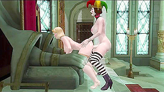 Jesters Secret Romance Ignites with Horny Noble in Palace Chamber