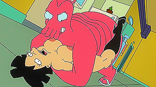 Amy Wongs Hot Tryst with Zoidberg Leaves Her Full Wanting More