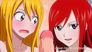 Natsu Sparks Wild Desires in Steamy Tryst with Erza Lucy