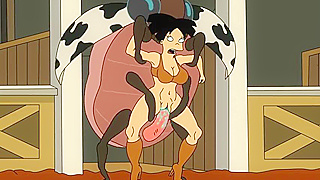 Amy Wong Seduces Giant Beetles Massive Cock in Wild Hentai Fantasy