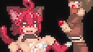 Titty Fuck Fantasy: Pixel Art Blowjob Creamy cumshot Action