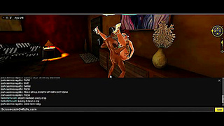 Gamer Seduced by Busty Anime Goddess in Sultry 3D Fantasy Night