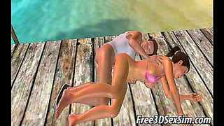 Brunette Goddess Rides Wild Under Moonlit Beach in Steamy Encounter