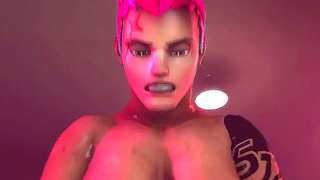 Zaryas Busty Futanari Desires Ignite Steamy Trysts with Widowmaker – 3D Hentai Action