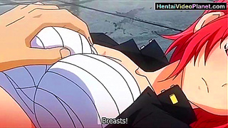 Curvy Anime Beauty Tempts Fate in Sensual Alien Masquerade Encounter