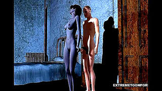Seductive Vampire Pleasures Himself With Massive Cock in Hot 3D Action