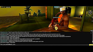 Anita Seduces Her Man with Steamy Oral Pleasure in Vibrant IMVU Encounter