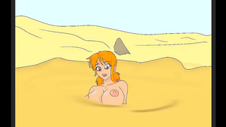 Nami Stuck in Muddy Trap — Steamy Hentai Escape Turns into Wild Encounter