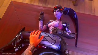 Widowmaker Gets Dominated Hard in Wild Overwatch Hentai Action