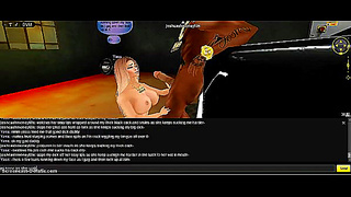 Sultry 3D Anime Beauty Seduces Her Man in Fiery IMVU Fantasy