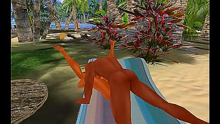 Seductive Anime Goddess Tempts Fate with Sinful Buttplug Dance in Hot 3D