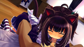 Naughty Catgirl Brings Hot Animated Desires to Life in Spicy Hentai Tale