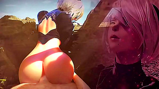 Voluptuous Anime Babe Deepthroats Massive Dick in Steamy 3D Oral Sex