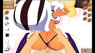 Toned Tan Goddess Rides Wild Fantasy in Hot Hentai Escape