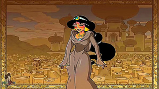 Jasmine Yields to Forbidden Pleasure in Hot Genie Aladdin Tryst