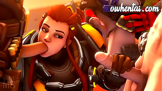 Blizzard Babes Collide in Wild Overwatch Hentai Threesome Fantasy