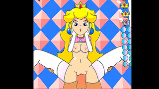 Peach Teases Mario with Hot Oral Anal Play in Sultry Cartoon Encounter