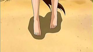 Voluptuous Anime Beauties Ravaged on the Shoreline – Steamy Wet Encounters