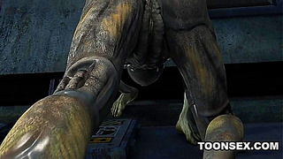 Alien Goddess Seduced Hard in Hot 3D Animated Anal Adventure